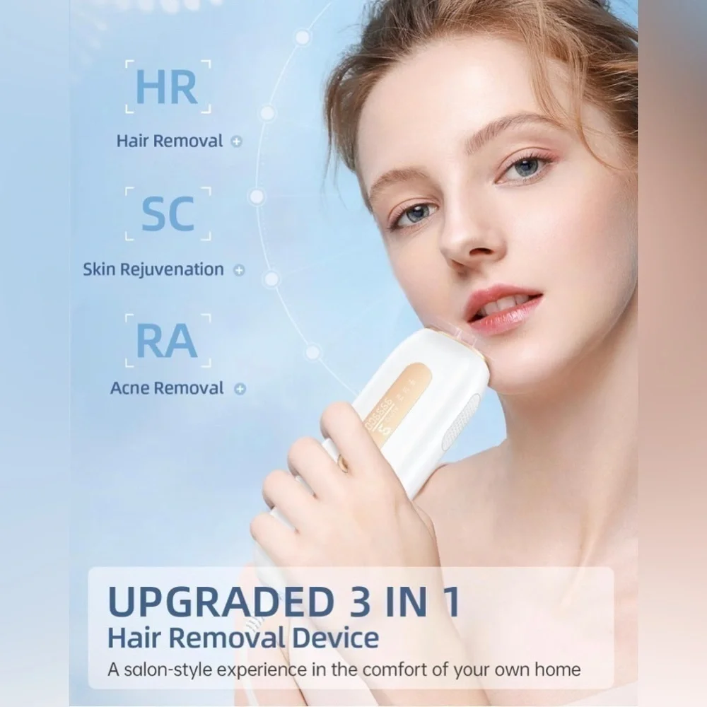 IPL Laser Hair Removal Device Unisex 3 In 1 9 Levels Pain Free Permanent UNUSED